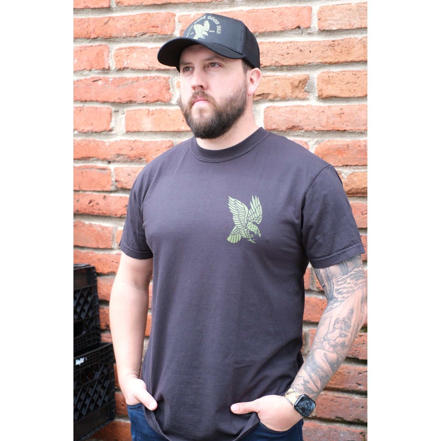 Screaming Eagle Tshirt- OD Green